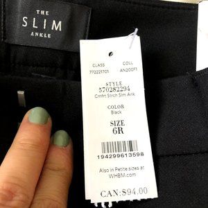 White House Black Market Black Trousers
